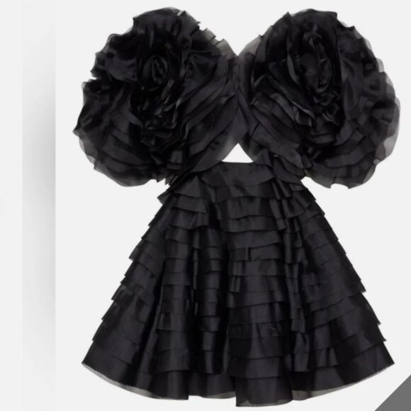 Aje Amour Black Dress US 2 - Picture 10 of 11